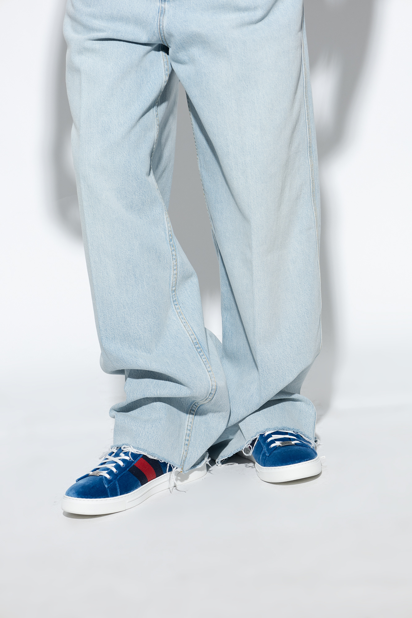 Gucci blue ace sneakers sales